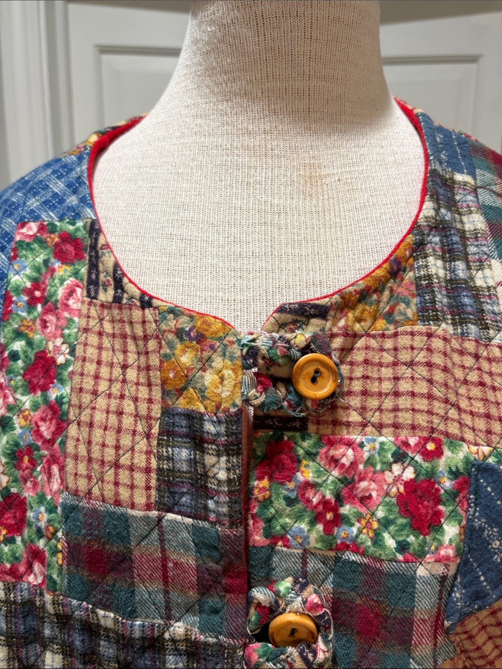 Patchwork Quilted Jacket in Multi-Color - Picture 2 of 7